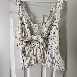 American Eagle floral cottagecore top